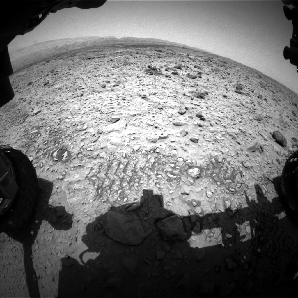 Nasa's Mars rover Curiosity acquired this image using its Front Hazard Avoidance Camera (Front Hazcam) on Sol 730, at drive 1850, site number 40