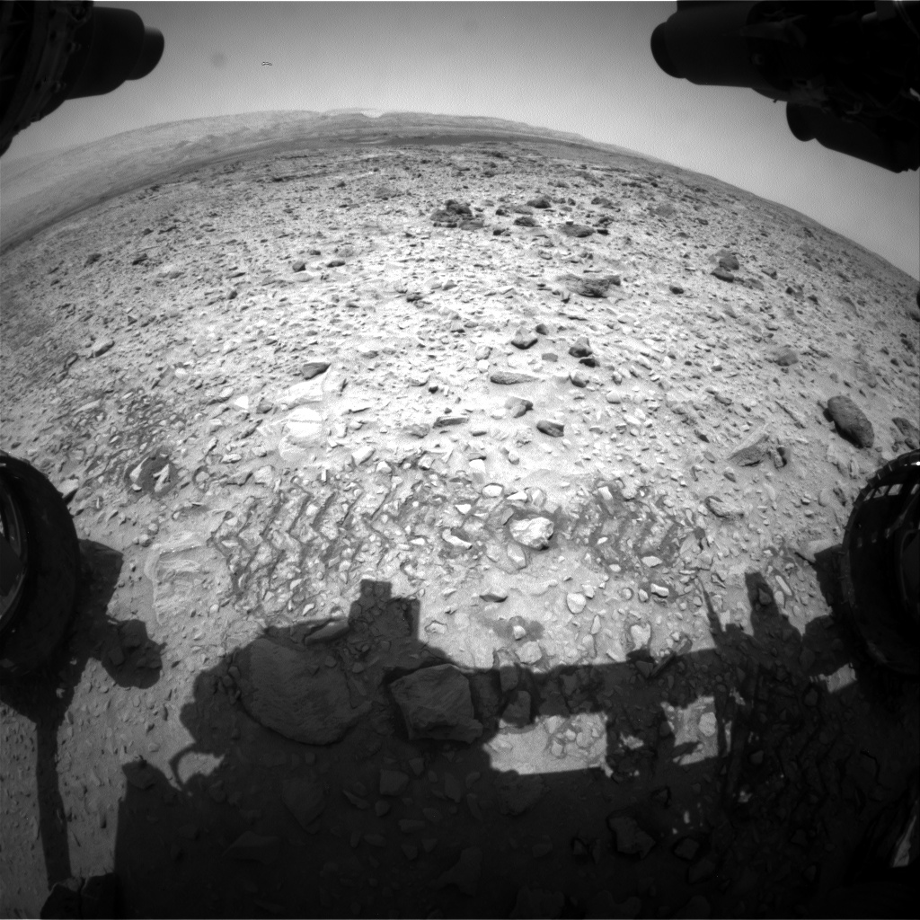 Nasa's Mars rover Curiosity acquired this image using its Front Hazard Avoidance Camera (Front Hazcam) on Sol 730, at drive 1850, site number 40