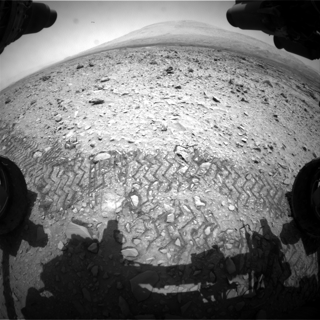 Nasa's Mars rover Curiosity acquired this image using its Front Hazard Avoidance Camera (Front Hazcam) on Sol 733, at drive 2040, site number 40