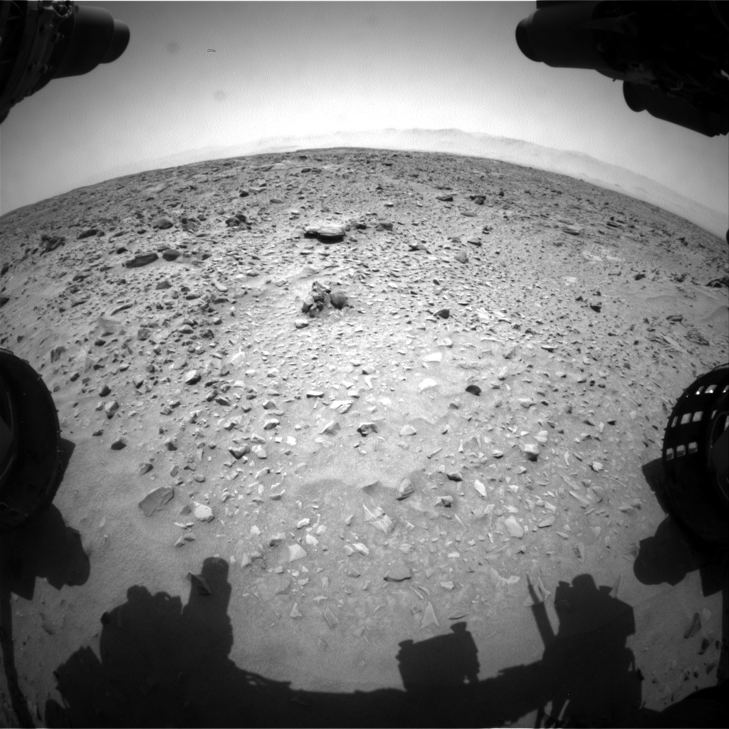 Nasa's Mars rover Curiosity acquired this image using its Front Hazard Avoidance Camera (Front Hazcam) on Sol 734, at drive 0, site number 41