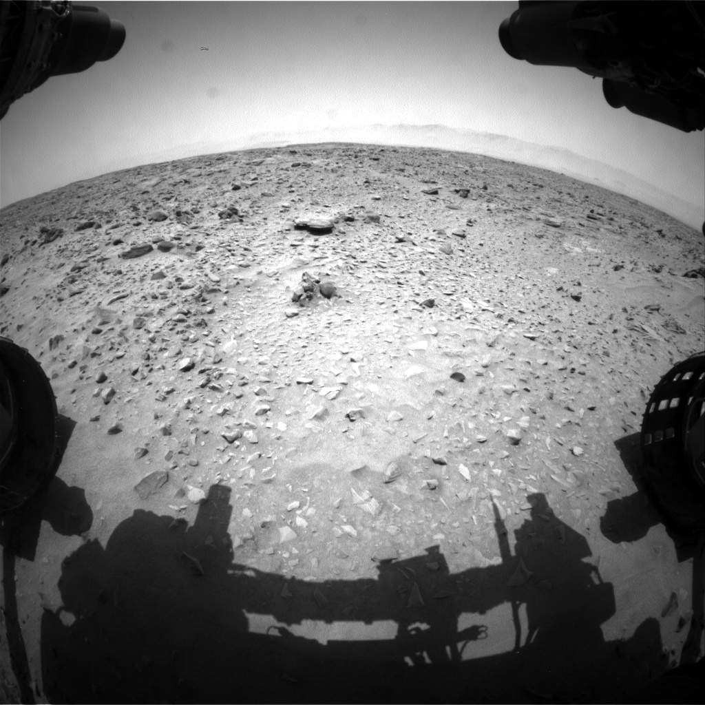 Nasa's Mars rover Curiosity acquired this image using its Front Hazard Avoidance Camera (Front Hazcam) on Sol 735, at drive 0, site number 41