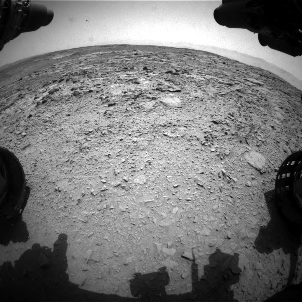 Nasa's Mars rover Curiosity acquired this image using its Front Hazard Avoidance Camera (Front Hazcam) on Sol 738, at drive 592, site number 41