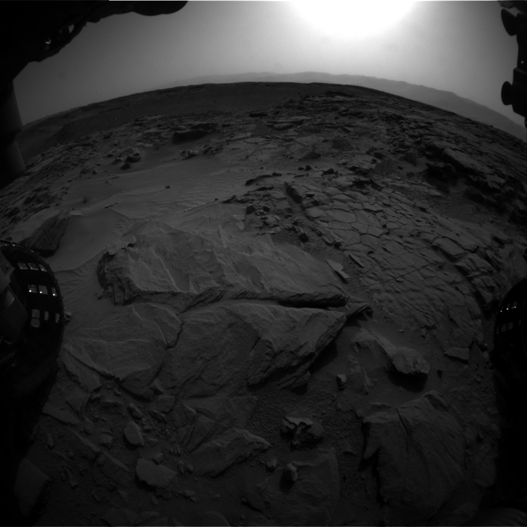 Nasa's Mars rover Curiosity acquired this image using its Front Hazard Avoidance Camera (Front Hazcam) on Sol 739, at drive 748, site number 41