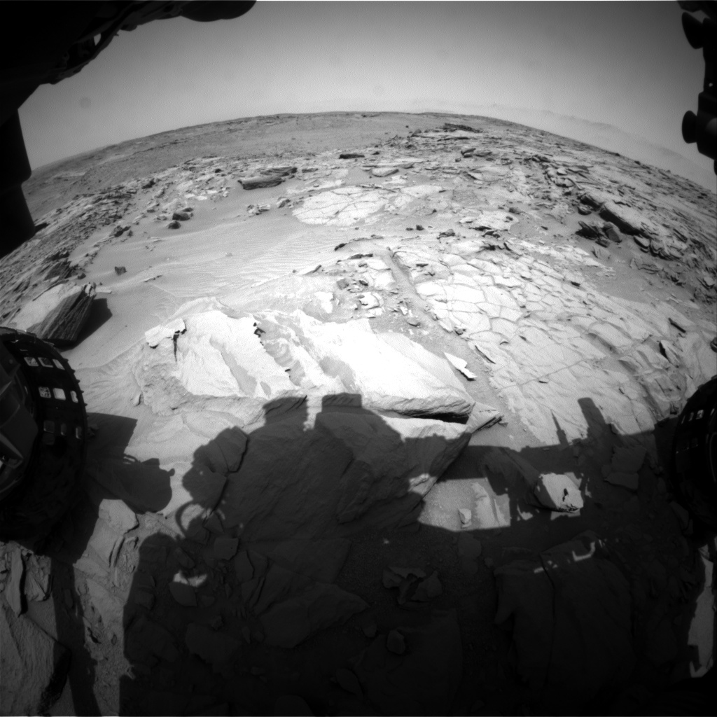 Nasa's Mars rover Curiosity acquired this image using its Front Hazard Avoidance Camera (Front Hazcam) on Sol 740, at drive 748, site number 41