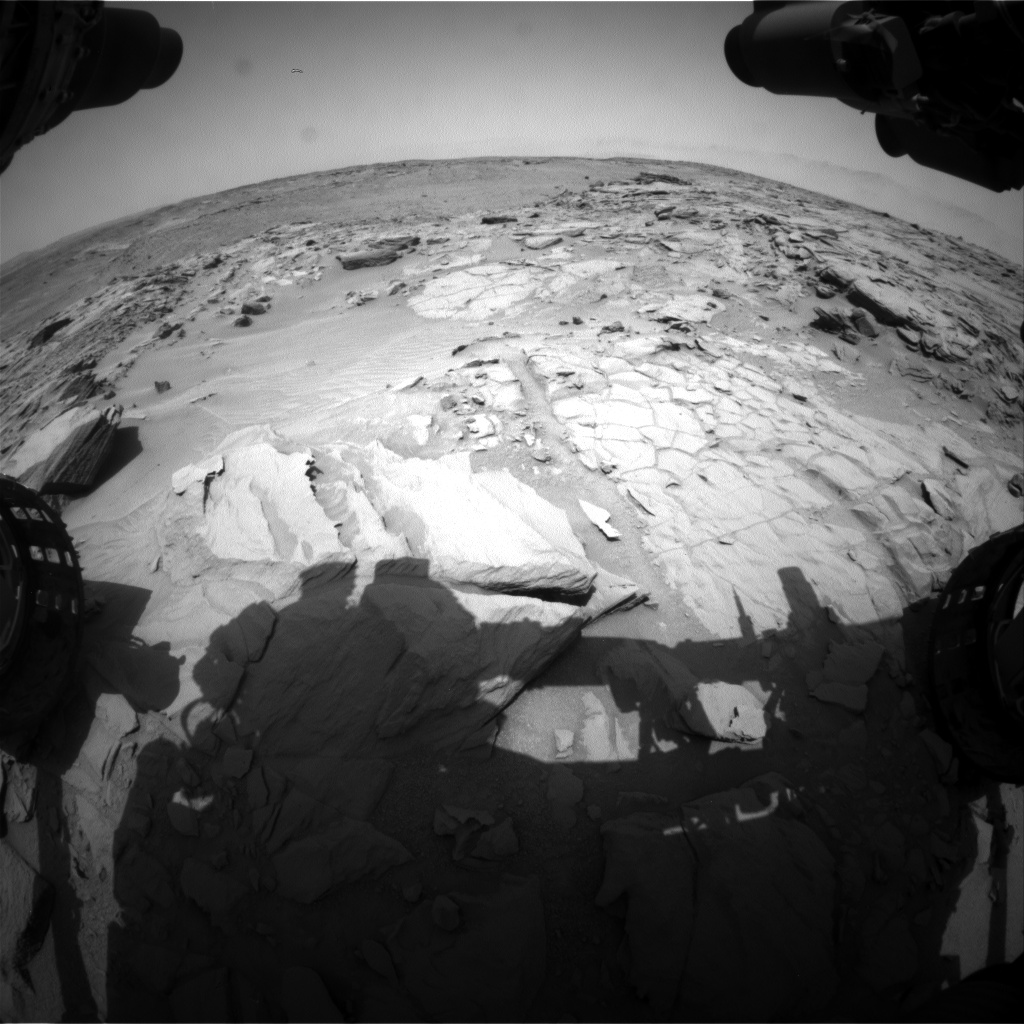 Nasa's Mars rover Curiosity acquired this image using its Front Hazard Avoidance Camera (Front Hazcam) on Sol 740, at drive 748, site number 41