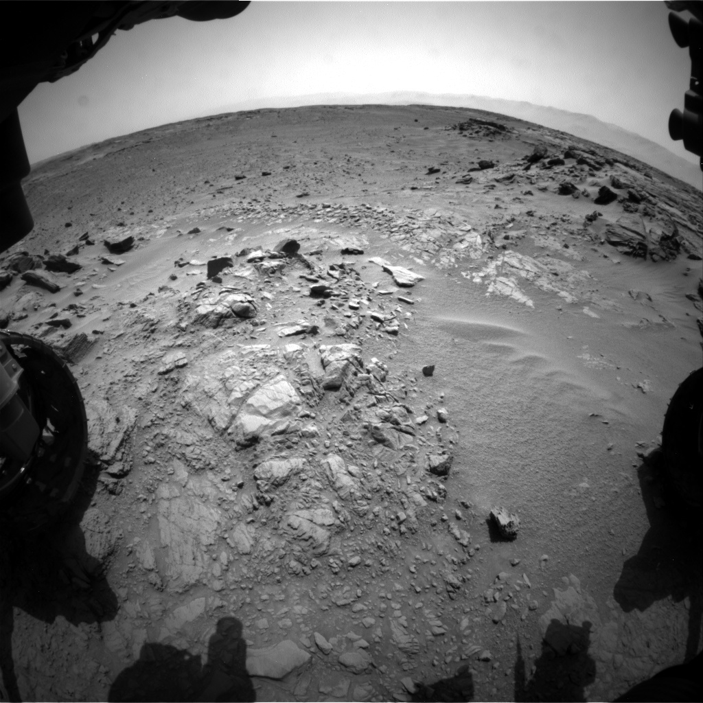 Nasa's Mars rover Curiosity acquired this image using its Front Hazard Avoidance Camera (Front Hazcam) on Sol 742, at drive 838, site number 41