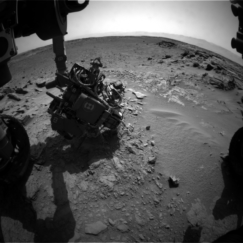 Nasa's Mars rover Curiosity acquired this image using its Front Hazard Avoidance Camera (Front Hazcam) on Sol 742, at drive 838, site number 41