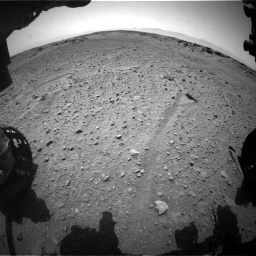 Nasa's Mars rover Curiosity acquired this image using its Front Hazard Avoidance Camera (Front Hazcam) on Sol 743, at drive 1252, site number 41