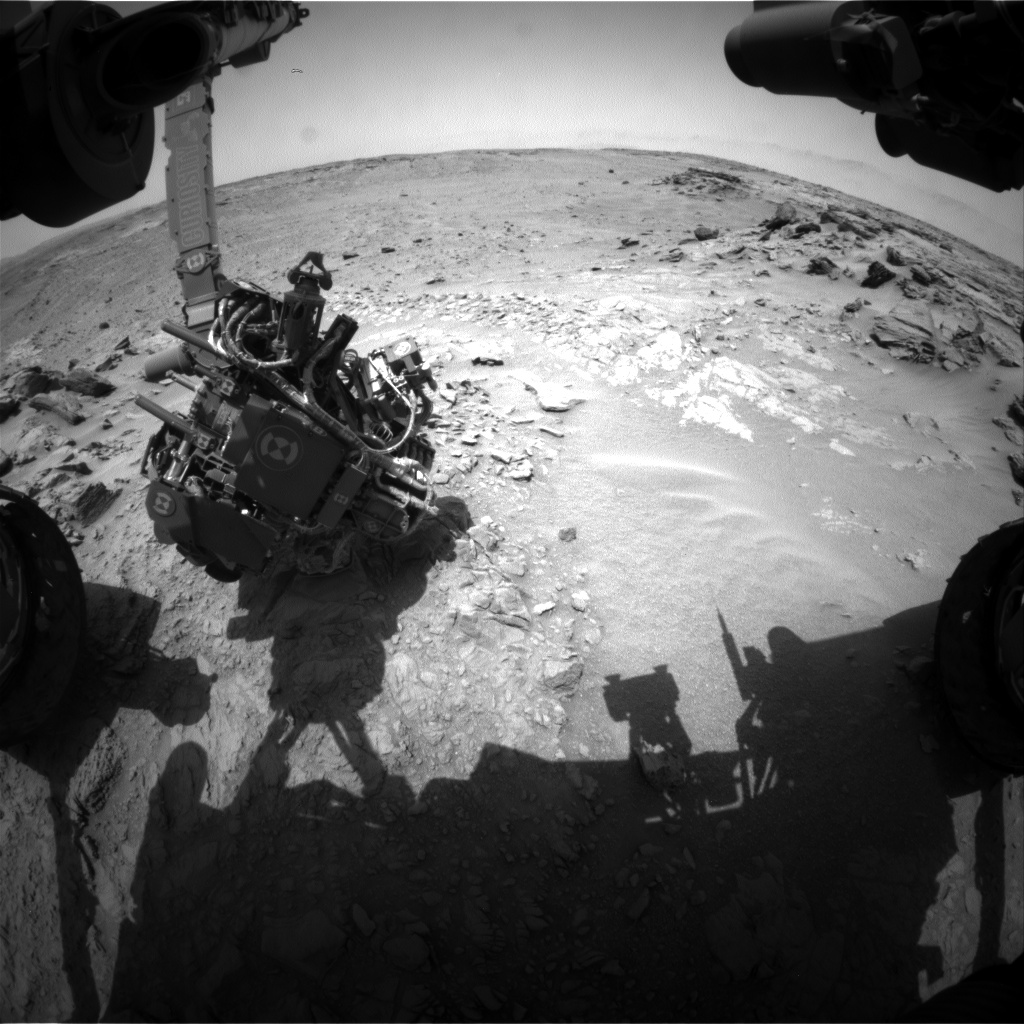 Nasa's Mars rover Curiosity acquired this image using its Front Hazard Avoidance Camera (Front Hazcam) on Sol 743, at drive 838, site number 41