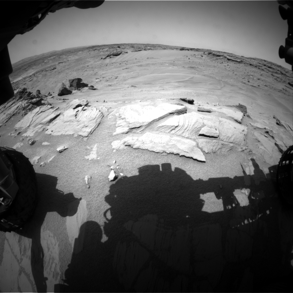 Nasa's Mars rover Curiosity acquired this image using its Front Hazard Avoidance Camera (Front Hazcam) on Sol 747, at drive 1642, site number 41