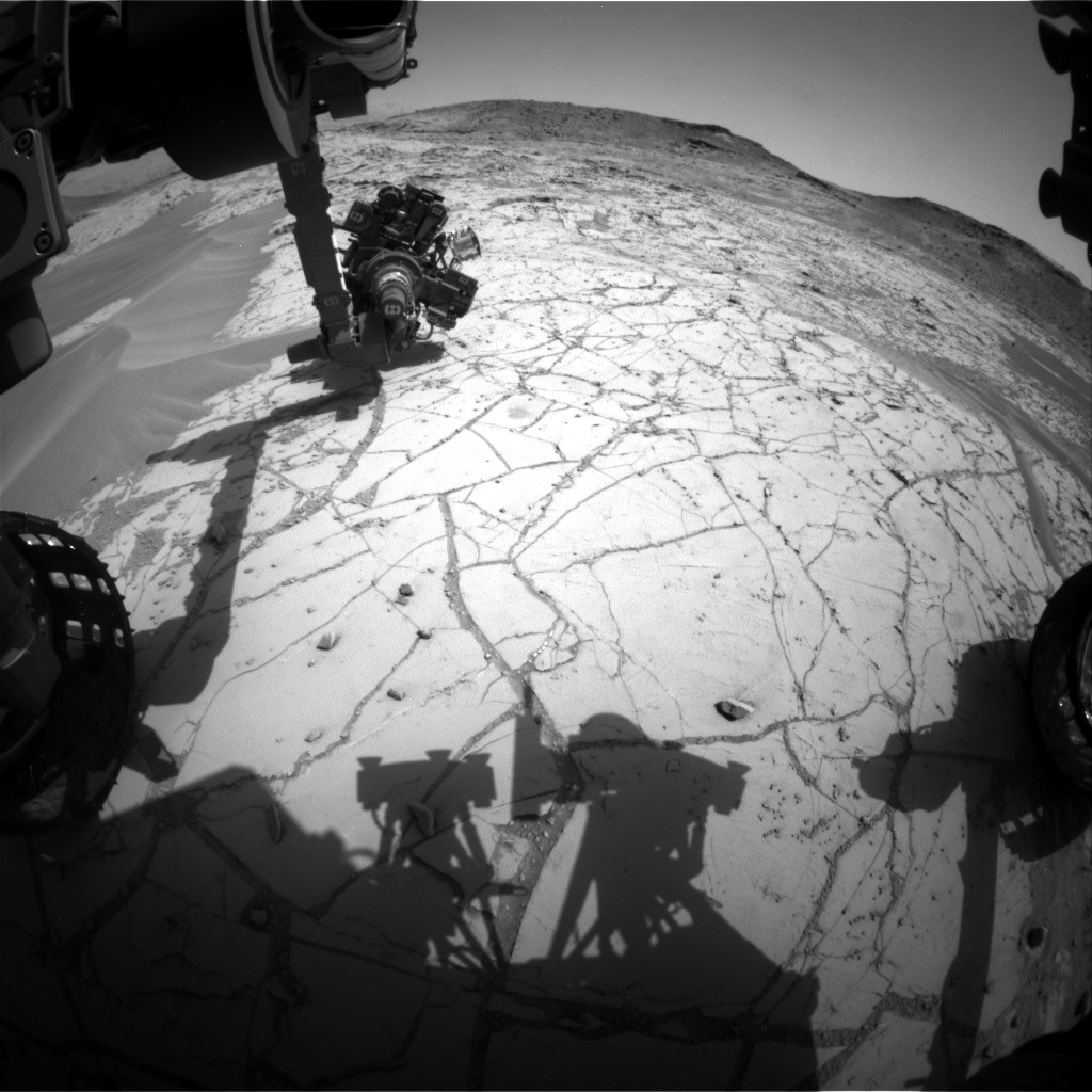Nasa's Mars rover Curiosity acquired this image using its Front Hazard Avoidance Camera (Front Hazcam) on Sol 756, at drive 1020, site number 42
