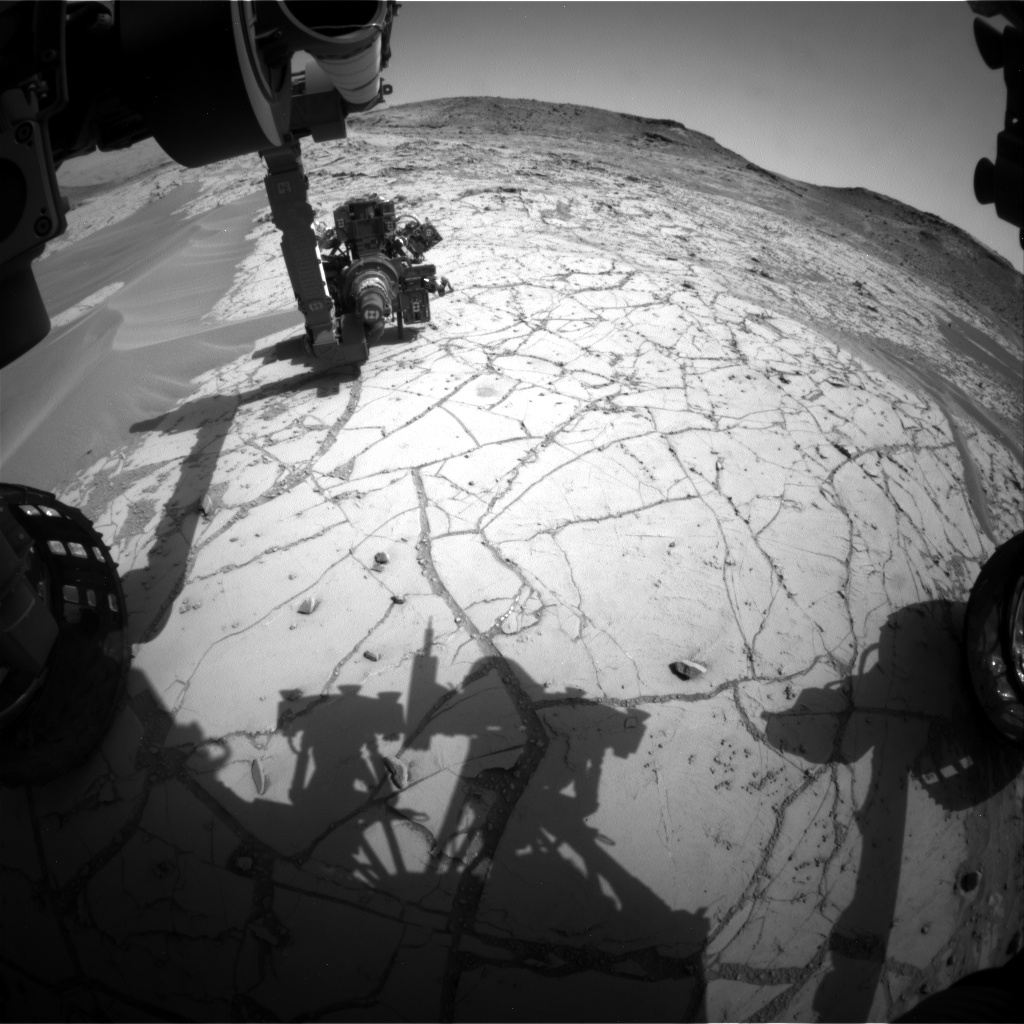 Nasa's Mars rover Curiosity acquired this image using its Front Hazard Avoidance Camera (Front Hazcam) on Sol 756, at drive 1020, site number 42