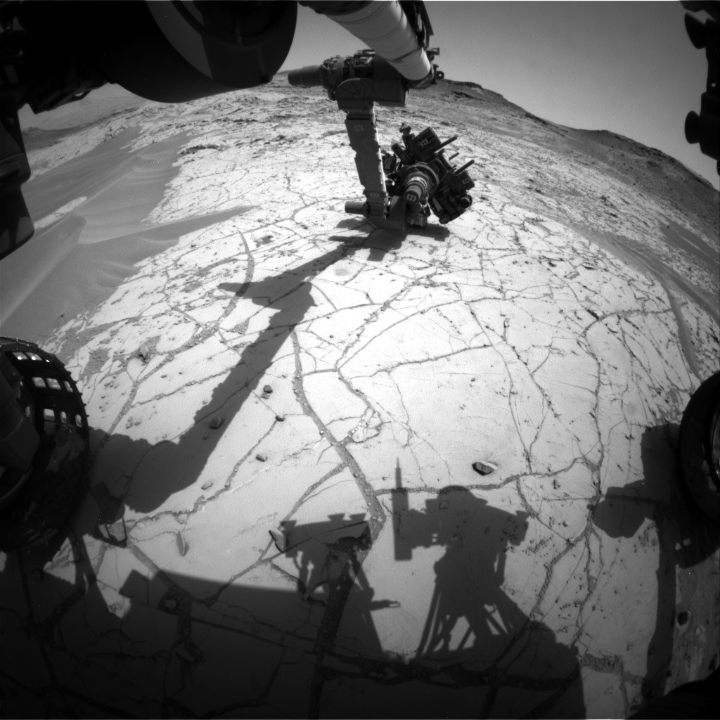 Nasa's Mars rover Curiosity acquired this image using its Front Hazard Avoidance Camera (Front Hazcam) on Sol 758, at drive 1020, site number 42