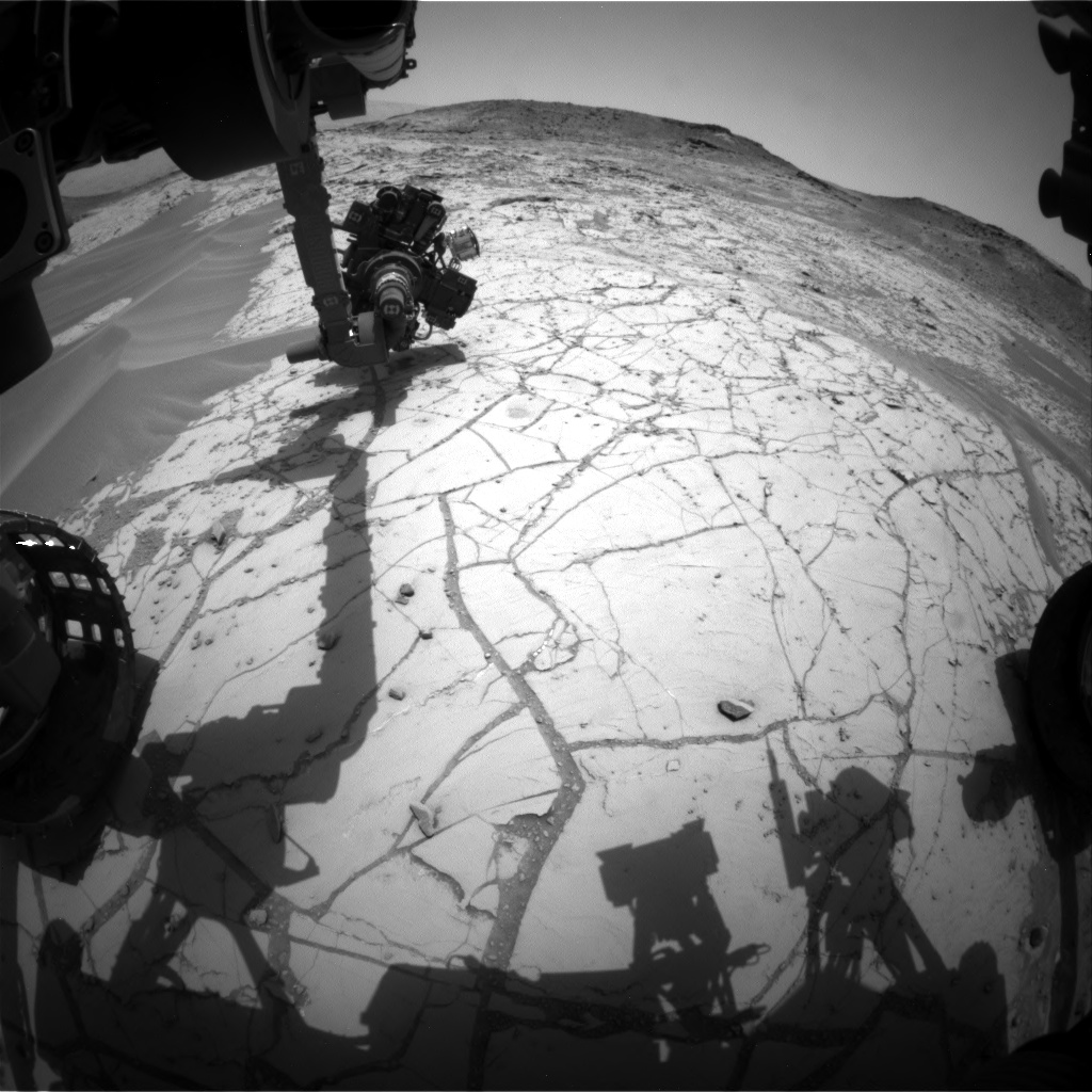 Nasa's Mars rover Curiosity acquired this image using its Front Hazard Avoidance Camera (Front Hazcam) on Sol 759, at drive 1020, site number 42