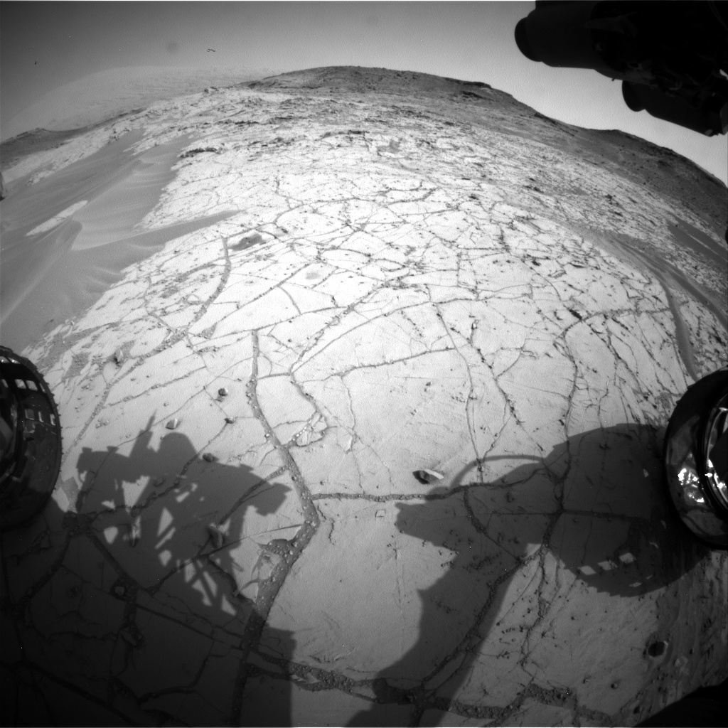 Nasa's Mars rover Curiosity acquired this image using its Front Hazard Avoidance Camera (Front Hazcam) on Sol 761, at drive 1020, site number 42