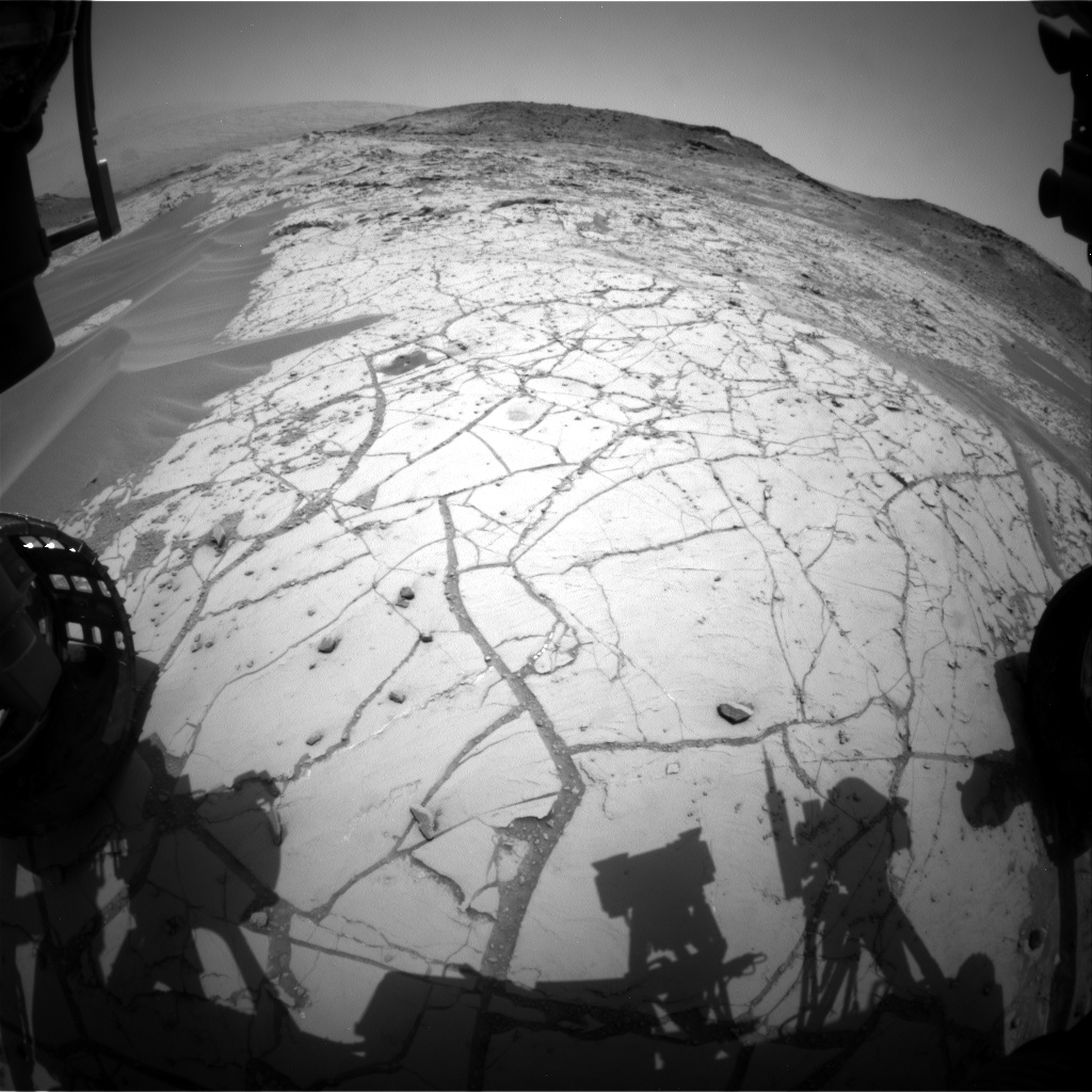 Nasa's Mars rover Curiosity acquired this image using its Front Hazard Avoidance Camera (Front Hazcam) on Sol 762, at drive 1020, site number 42