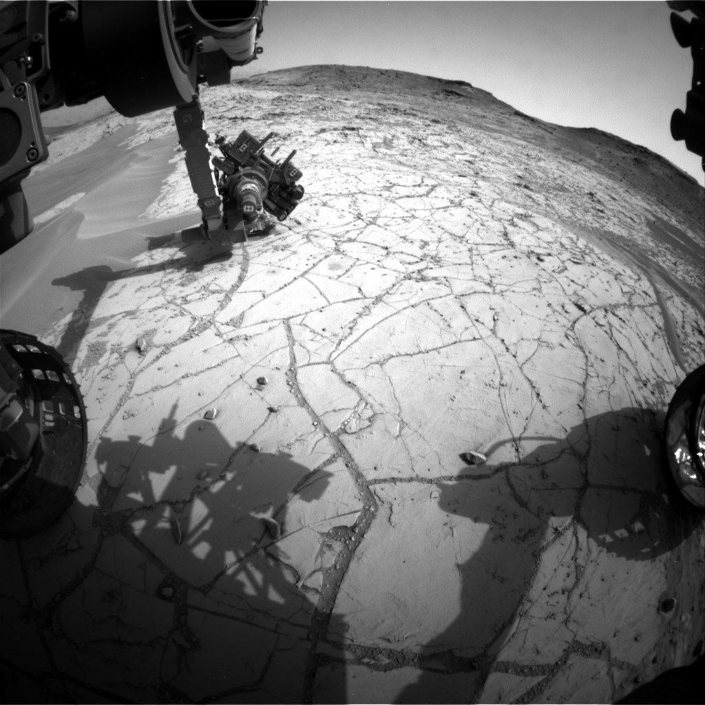 Nasa's Mars rover Curiosity acquired this image using its Front Hazard Avoidance Camera (Front Hazcam) on Sol 762, at drive 1020, site number 42