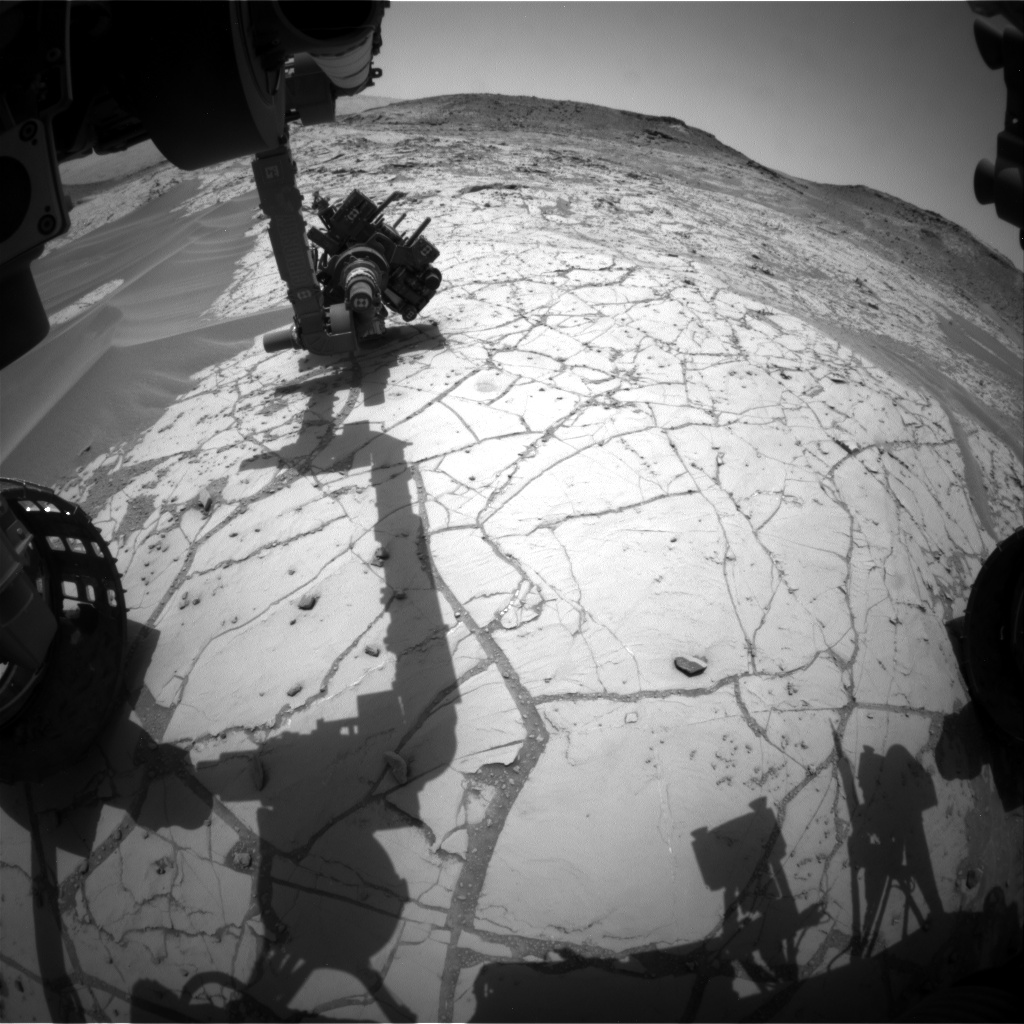 Nasa's Mars rover Curiosity acquired this image using its Front Hazard Avoidance Camera (Front Hazcam) on Sol 763, at drive 1020, site number 42