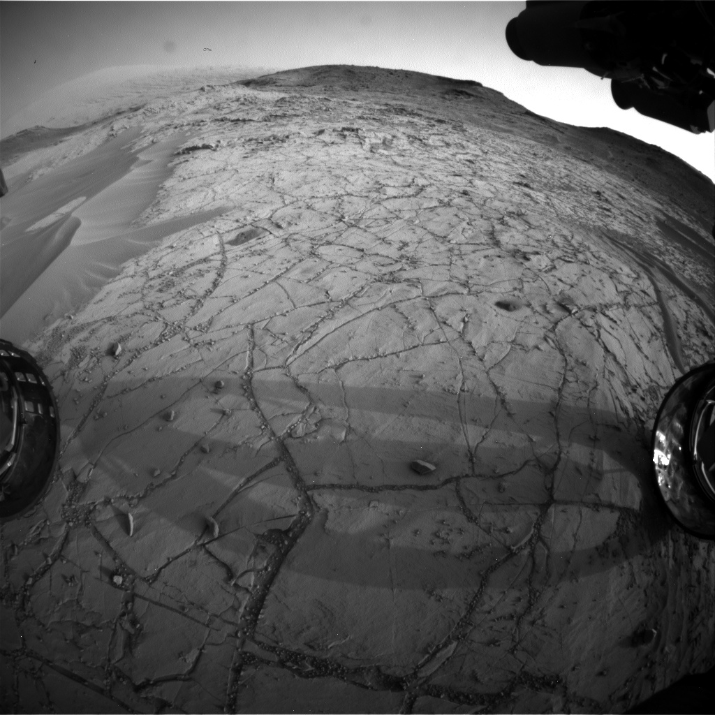 Nasa's Mars rover Curiosity acquired this image using its Front Hazard Avoidance Camera (Front Hazcam) on Sol 765, at drive 1020, site number 42