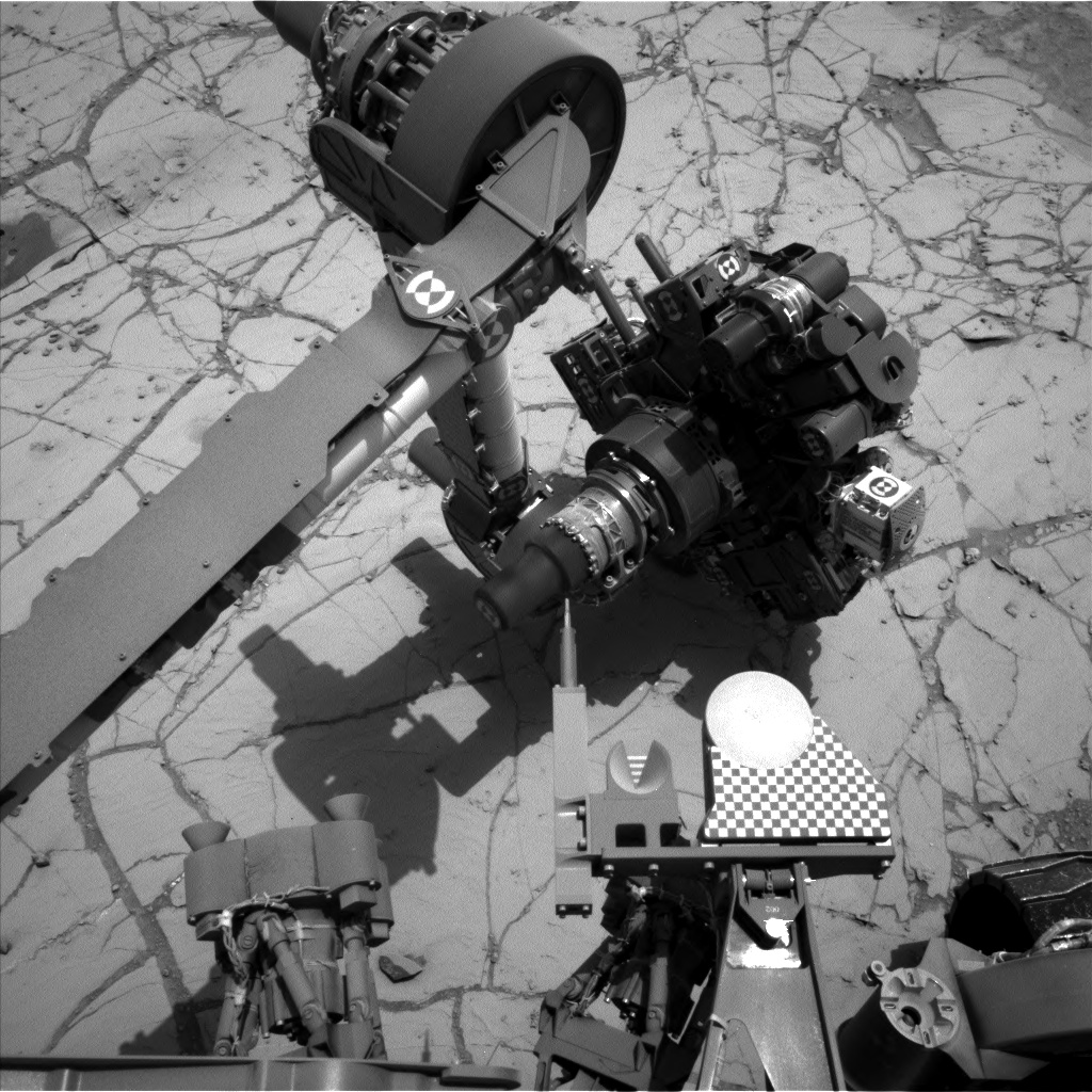Nasa's Mars rover Curiosity acquired this image using its Left Navigation Camera on Sol 767, at drive 1020, site number 42