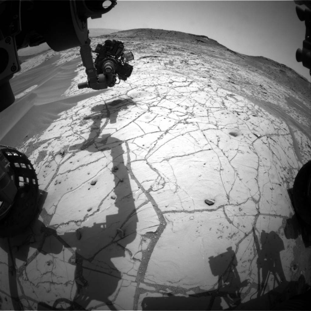 Nasa's Mars rover Curiosity acquired this image using its Front Hazard Avoidance Camera (Front Hazcam) on Sol 771, at drive 1020, site number 42