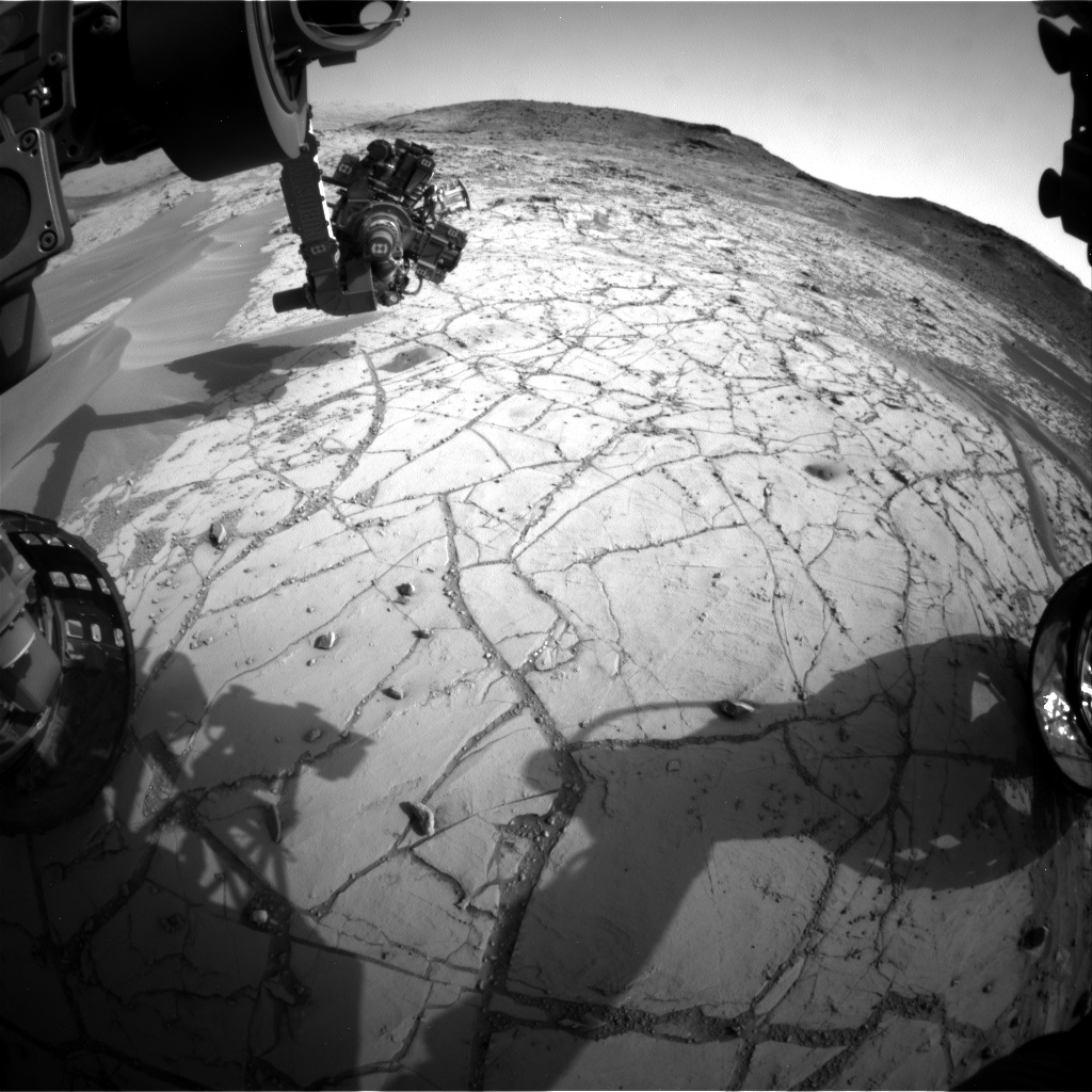 Nasa's Mars rover Curiosity acquired this image using its Front Hazard Avoidance Camera (Front Hazcam) on Sol 777, at drive 0, site number 43