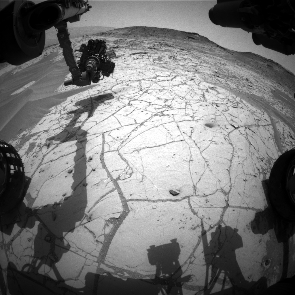 Nasa's Mars rover Curiosity acquired this image using its Front Hazard Avoidance Camera (Front Hazcam) on Sol 778, at drive 0, site number 43