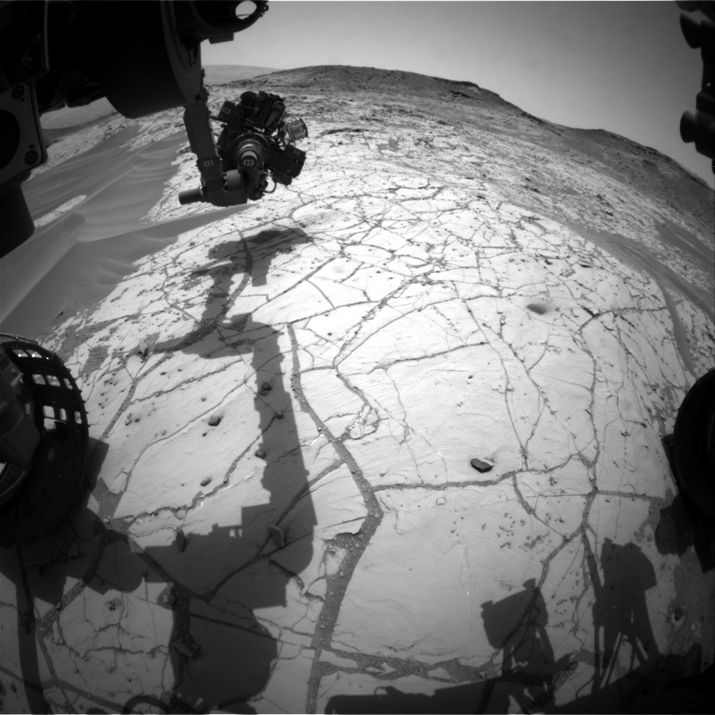 Nasa's Mars rover Curiosity acquired this image using its Front Hazard Avoidance Camera (Front Hazcam) on Sol 779, at drive 0, site number 43
