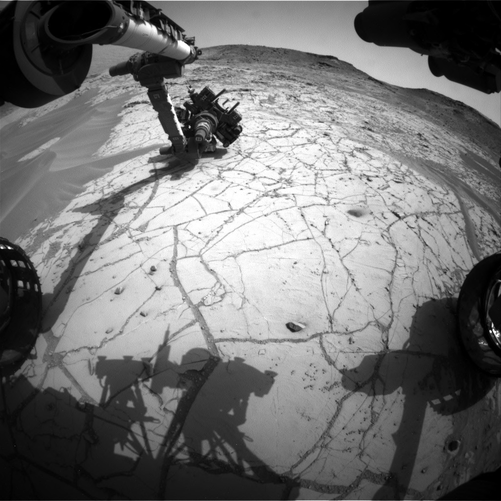 Nasa's Mars rover Curiosity acquired this image using its Front Hazard Avoidance Camera (Front Hazcam) on Sol 779, at drive 0, site number 43