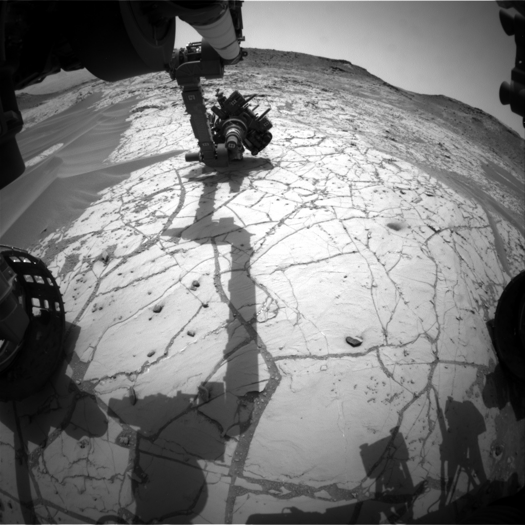 Nasa's Mars rover Curiosity acquired this image using its Front Hazard Avoidance Camera (Front Hazcam) on Sol 780, at drive 0, site number 43