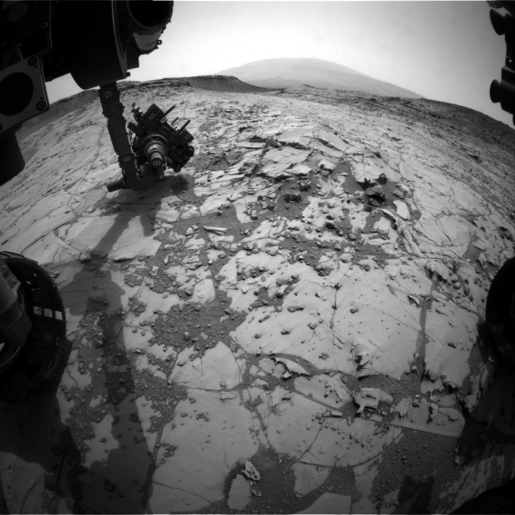 Nasa's Mars rover Curiosity acquired this image using its Front Hazard Avoidance Camera (Front Hazcam) on Sol 782, at drive 216, site number 43