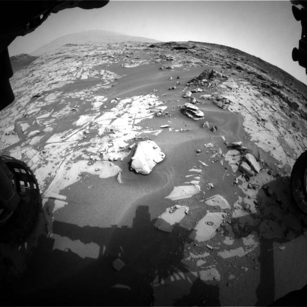 Nasa's Mars rover Curiosity acquired this image using its Front Hazard Avoidance Camera (Front Hazcam) on Sol 790, at drive 256, site number 44