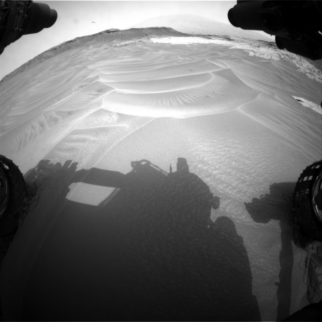 Nasa's Mars rover Curiosity acquired this image using its Front Hazard Avoidance Camera (Front Hazcam) on Sol 799, at drive 1046, site number 44