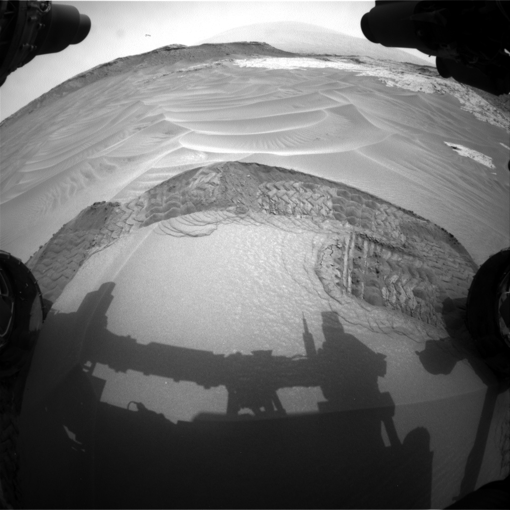 Nasa's Mars rover Curiosity acquired this image using its Front Hazard Avoidance Camera (Front Hazcam) on Sol 801, at drive 1140, site number 44