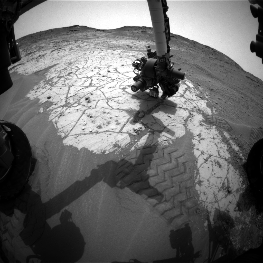 Nasa's Mars rover Curiosity acquired this image using its Front Hazard Avoidance Camera (Front Hazcam) on Sol 805, at drive 1282, site number 44