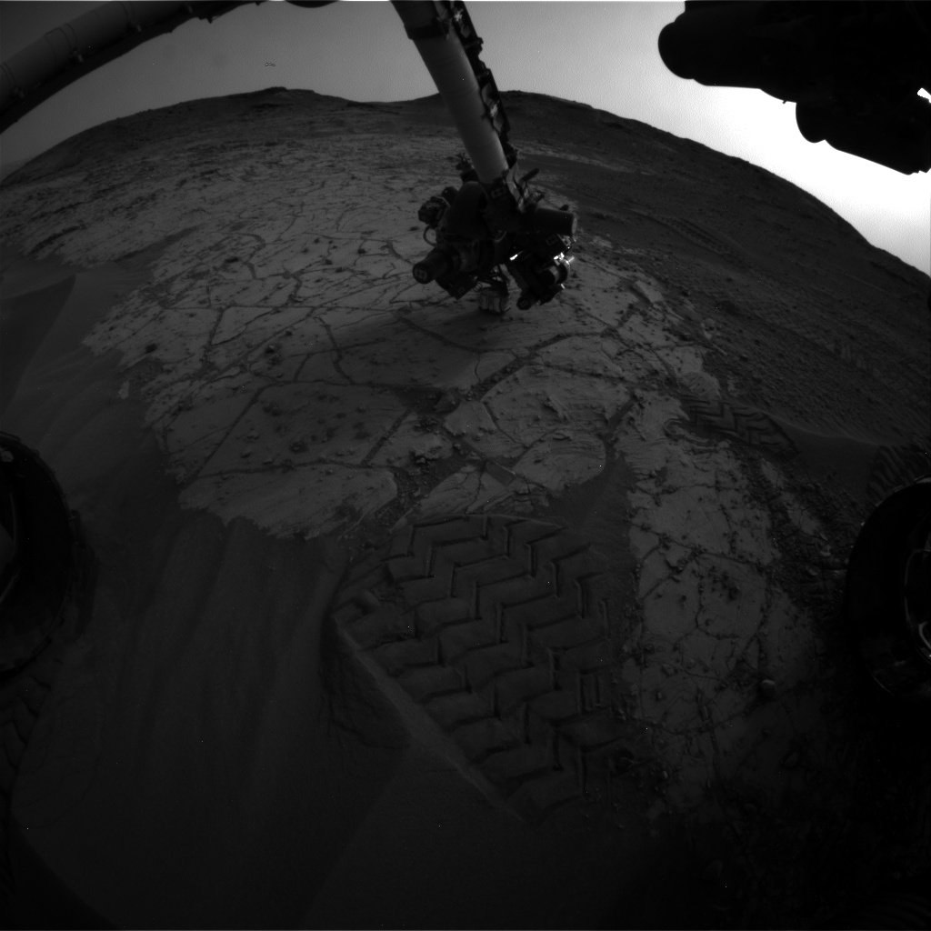 Nasa's Mars rover Curiosity acquired this image using its Front Hazard Avoidance Camera (Front Hazcam) on Sol 805, at drive 1282, site number 44