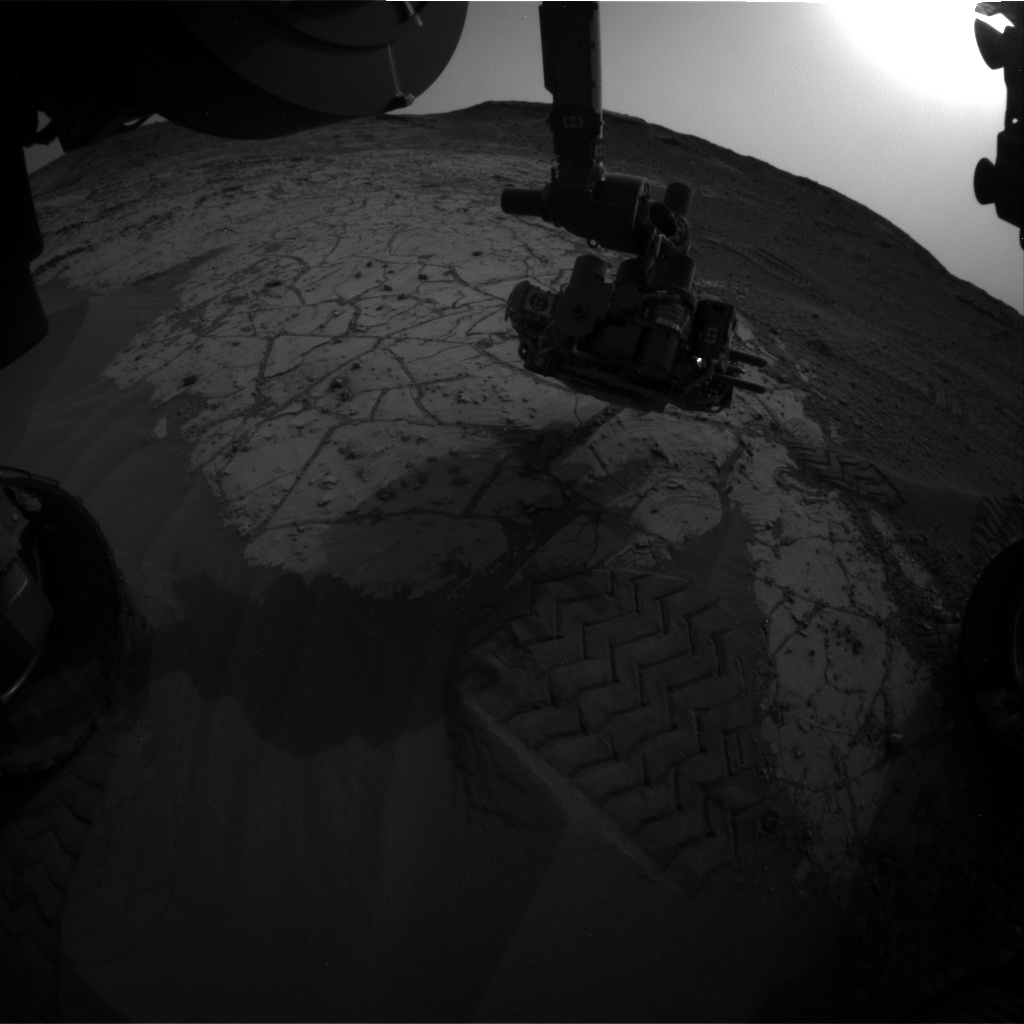 Nasa's Mars rover Curiosity acquired this image using its Front Hazard Avoidance Camera (Front Hazcam) on Sol 806, at drive 1282, site number 44