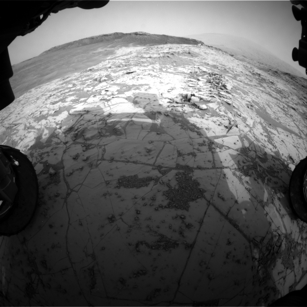 Nasa's Mars rover Curiosity acquired this image using its Front Hazard Avoidance Camera (Front Hazcam) on Sol 807, at drive 1432, site number 44