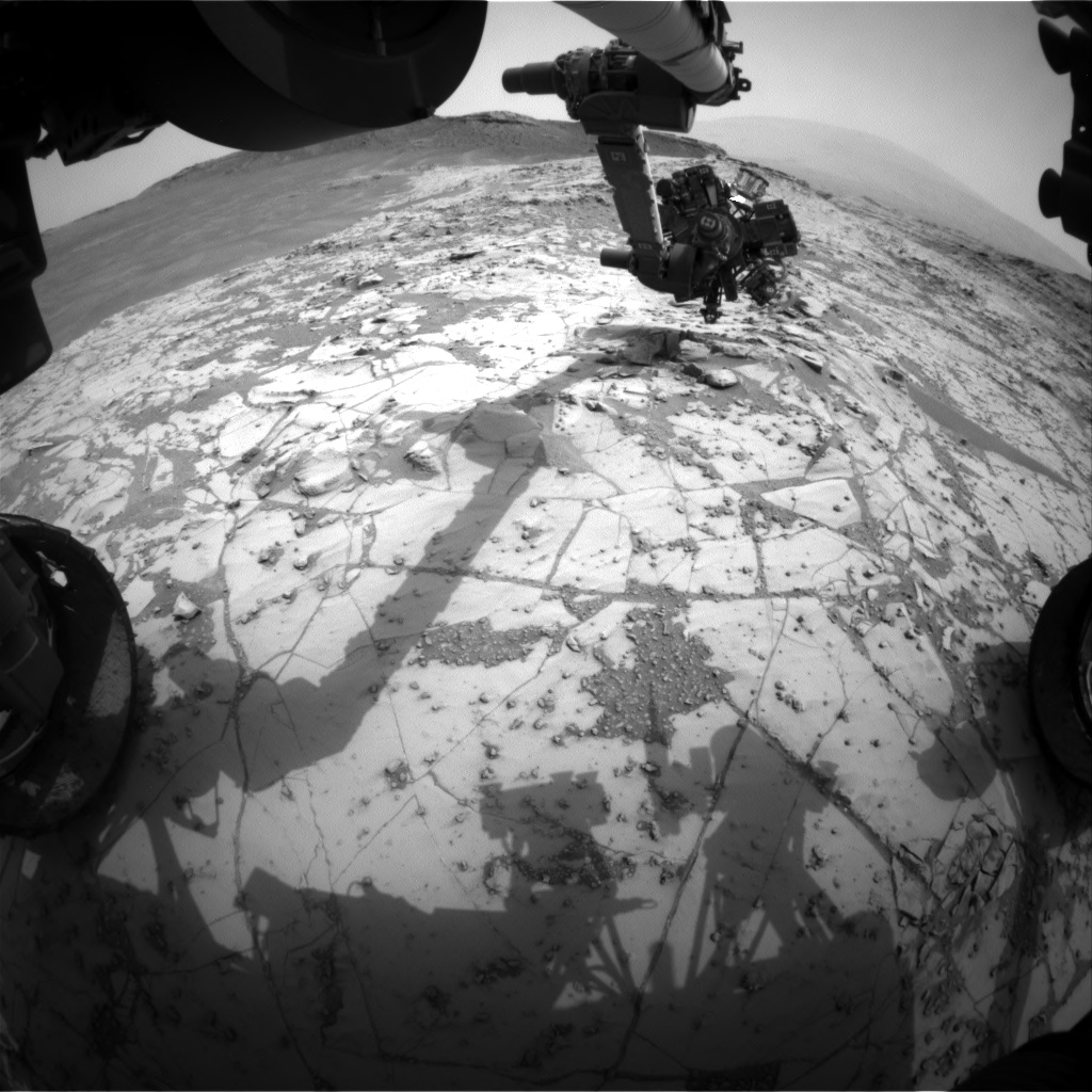 Nasa's Mars rover Curiosity acquired this image using its Front Hazard Avoidance Camera (Front Hazcam) on Sol 808, at drive 1432, site number 44