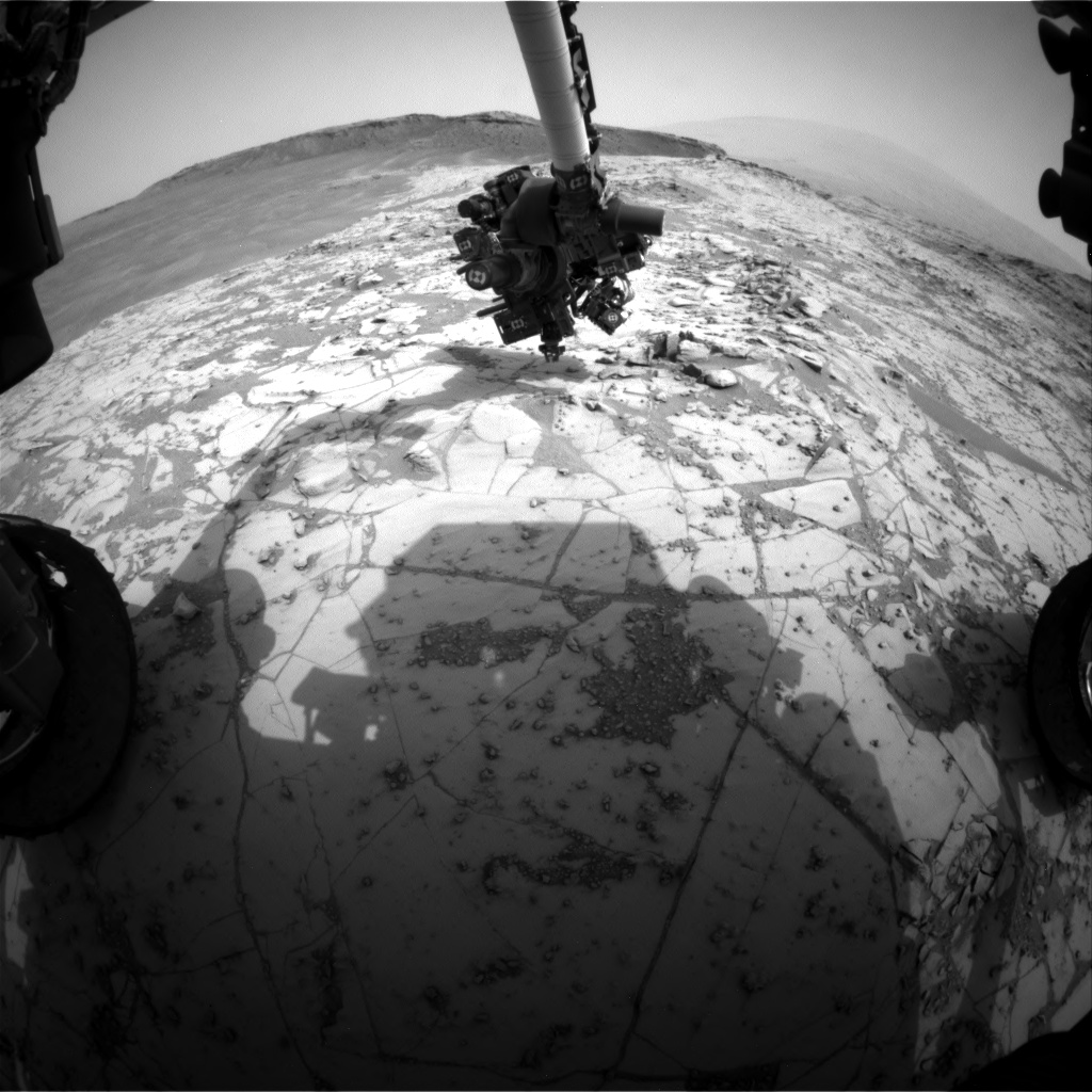 Nasa's Mars rover Curiosity acquired this image using its Front Hazard Avoidance Camera (Front Hazcam) on Sol 809, at drive 1432, site number 44