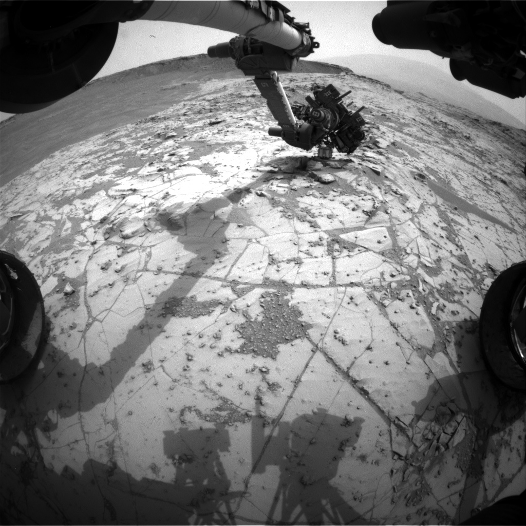 Nasa's Mars rover Curiosity acquired this image using its Front Hazard Avoidance Camera (Front Hazcam) on Sol 809, at drive 1432, site number 44