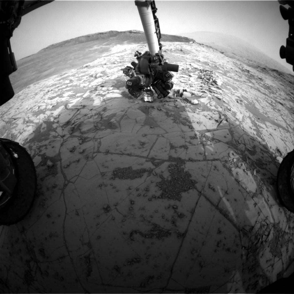 Nasa's Mars rover Curiosity acquired this image using its Front Hazard Avoidance Camera (Front Hazcam) on Sol 810, at drive 1432, site number 44