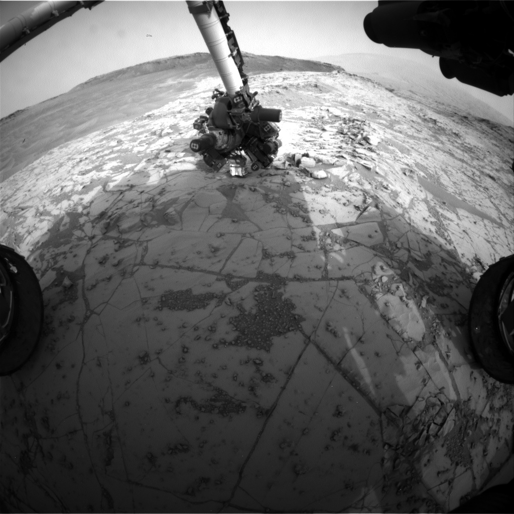 Nasa's Mars rover Curiosity acquired this image using its Front Hazard Avoidance Camera (Front Hazcam) on Sol 810, at drive 1432, site number 44