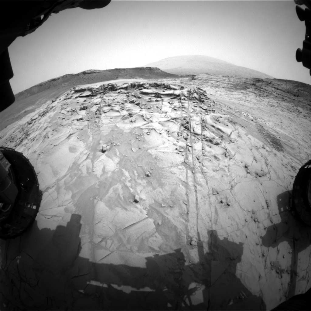 Nasa's Mars rover Curiosity acquired this image using its Front Hazard Avoidance Camera (Front Hazcam) on Sol 813, at drive 1546, site number 44
