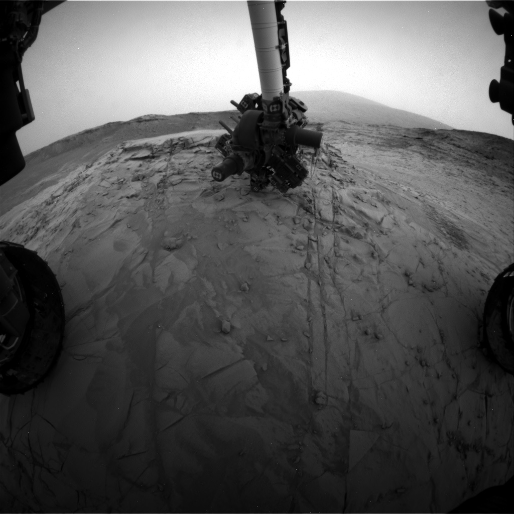 Nasa's Mars rover Curiosity acquired this image using its Front Hazard Avoidance Camera (Front Hazcam) on Sol 813, at drive 1546, site number 44