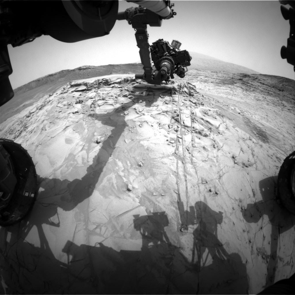 Nasa's Mars rover Curiosity acquired this image using its Front Hazard Avoidance Camera (Front Hazcam) on Sol 814, at drive 1546, site number 44