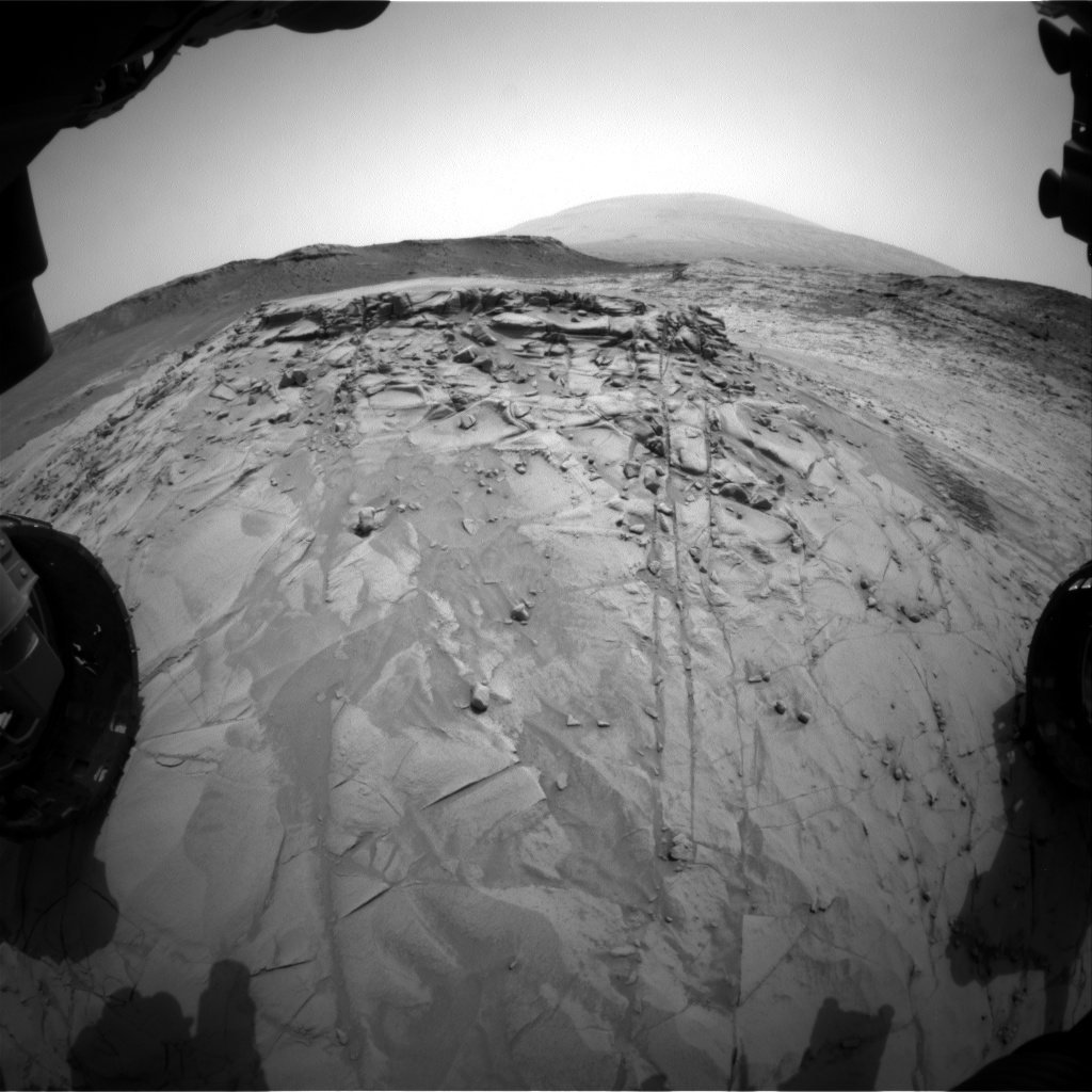 Nasa's Mars rover Curiosity acquired this image using its Front Hazard Avoidance Camera (Front Hazcam) on Sol 817, at drive 1546, site number 44