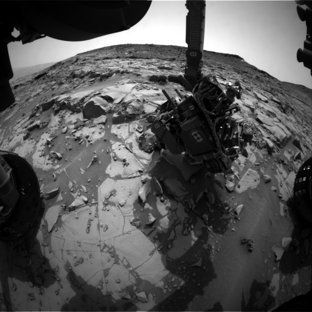 Nasa's Mars rover Curiosity acquired this image using its Front Hazard Avoidance Camera (Front Hazcam) on Sol 825, at drive 1828, site number 44