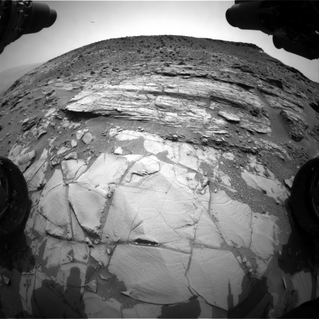 Nasa's Mars rover Curiosity acquired this image using its Front Hazard Avoidance Camera (Front Hazcam) on Sol 828, at drive 2062, site number 44