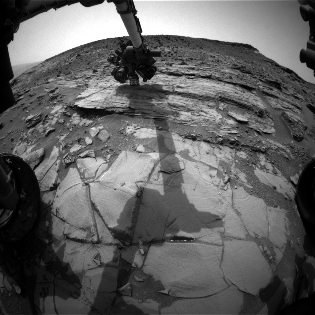 Nasa's Mars rover Curiosity acquired this image using its Front Hazard Avoidance Camera (Front Hazcam) on Sol 829, at drive 2062, site number 44